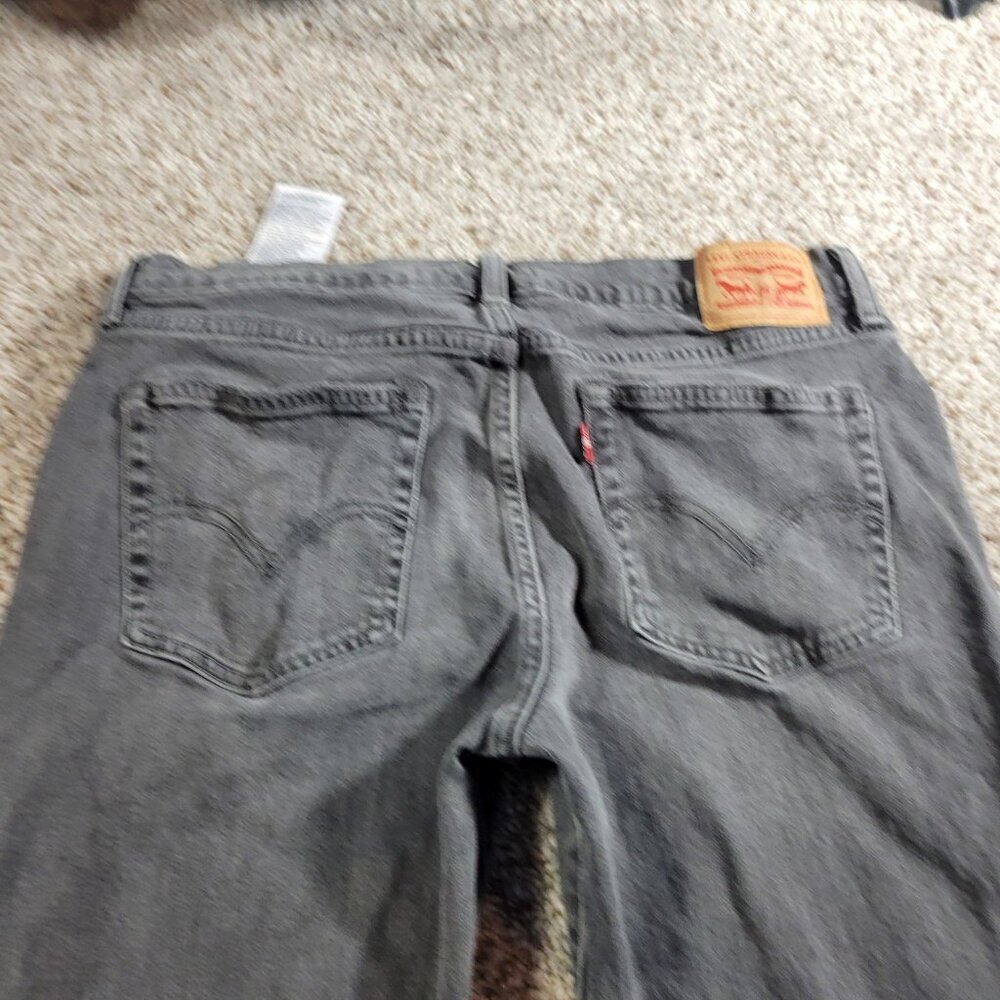Levi's Jeans Womens 30x26 Gray Boyfriend Denim Distressed - Picture 6 of 8